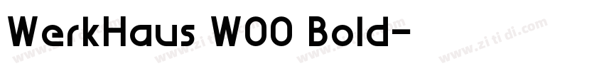 WerkHaus W00 Bold字体转换
